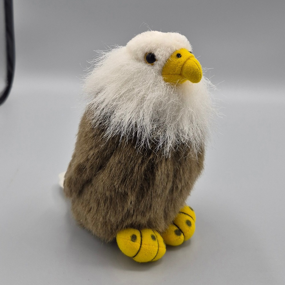 Wild Republic Bald Eagle Plush Stuffed Animal 2013 K&M International Brown White